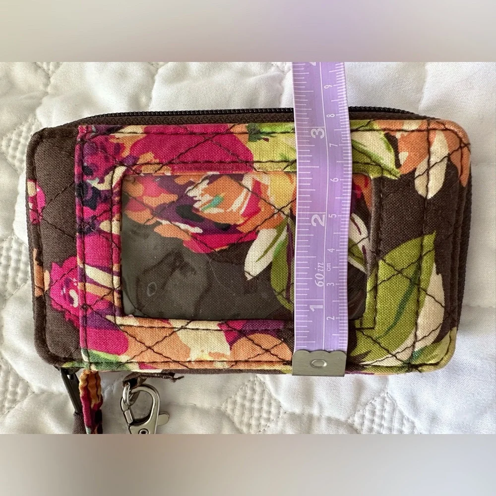 Vera Bradley‎ wristlet wallet Brown Floral - Picture 9 of 13